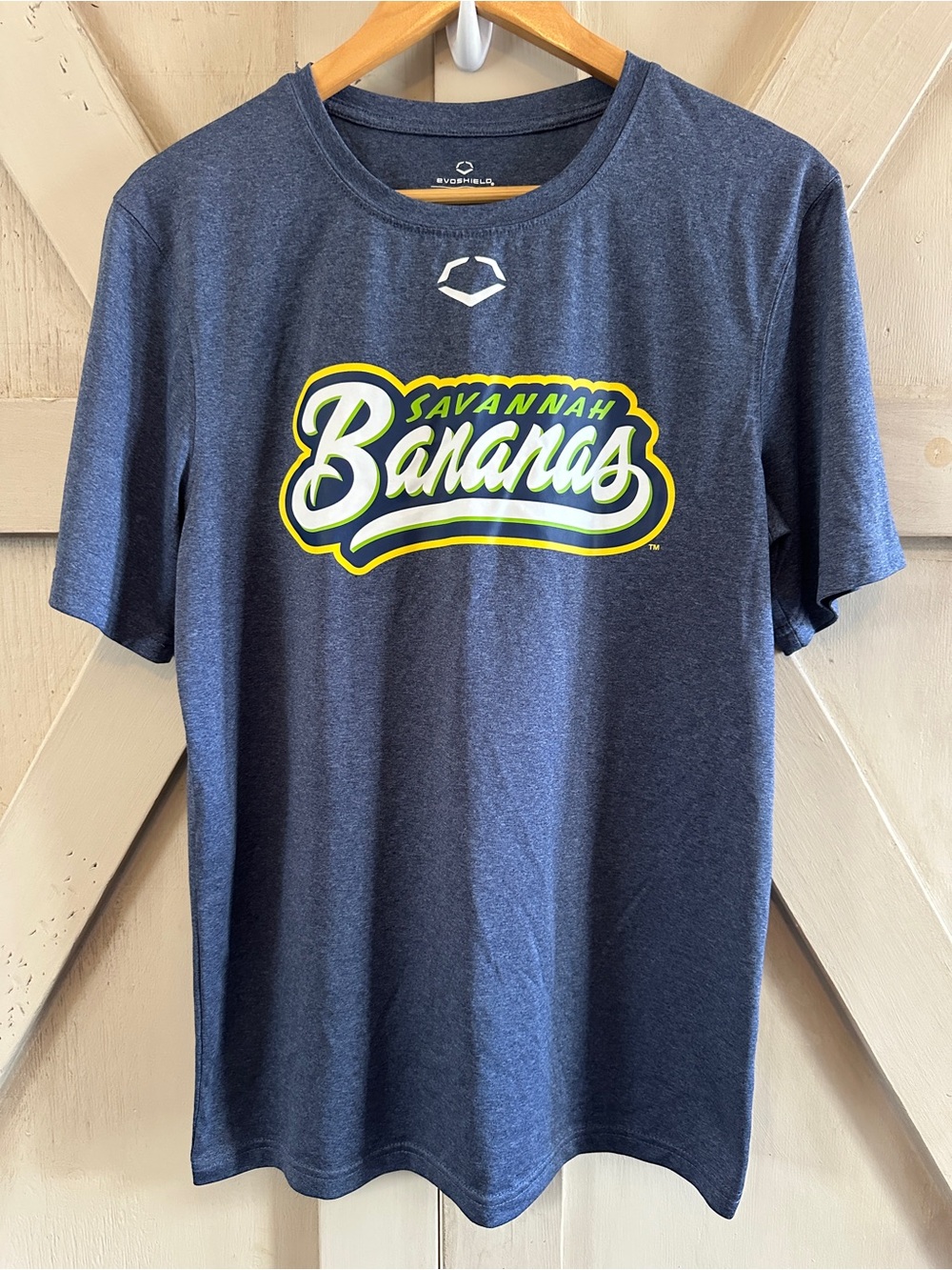 Savannah Bananas EvoShield T-Shirt Men’s Medium Navy Graphic Athletic Tee